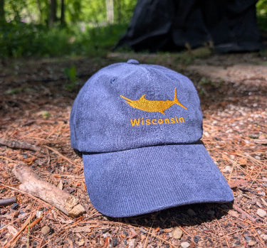 Blue and Gold Wisconsin Swordfish Hat